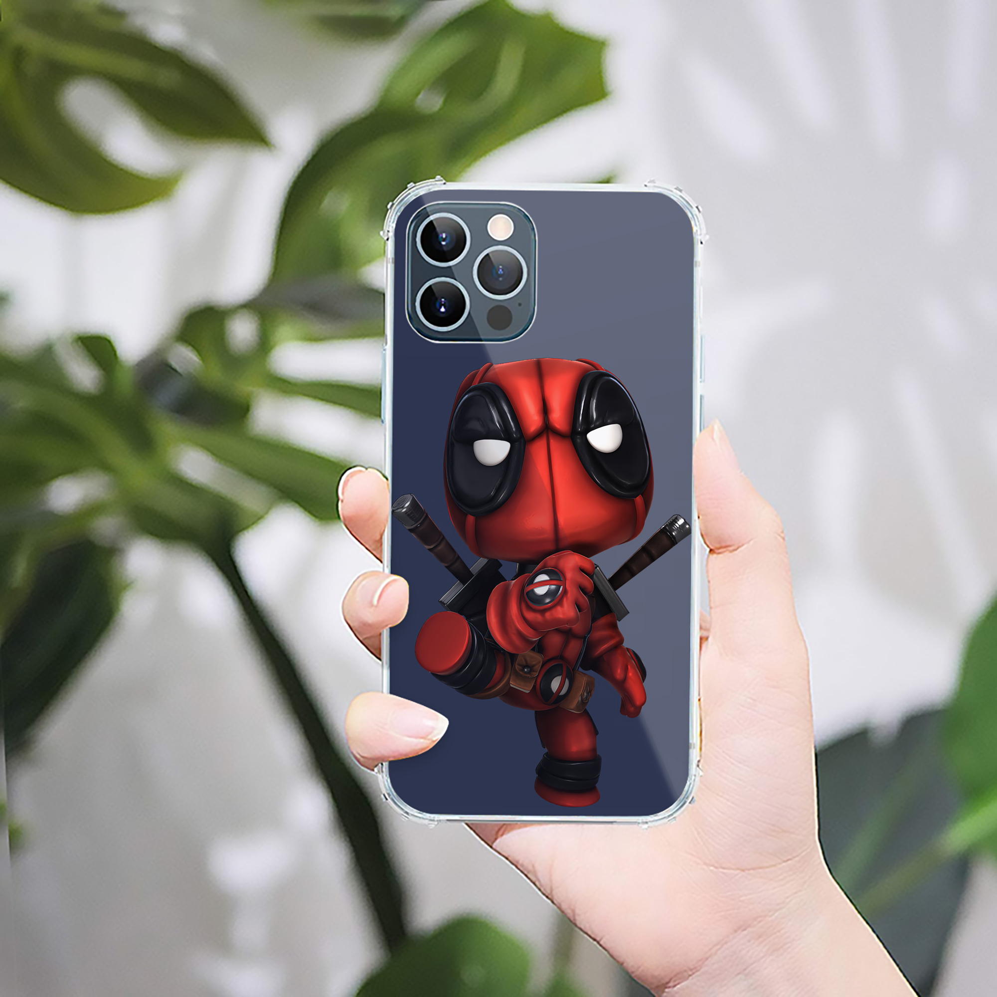 （画像用） Deadpool デッドプール 【iPhone 12シリーズ対応】透明スマホケース（クリアソフトケース）
